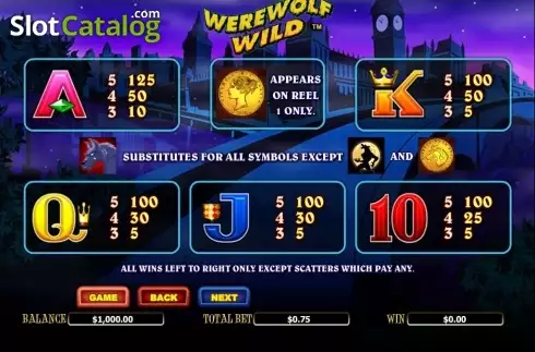 Скрин3. Werewolf Wild слот