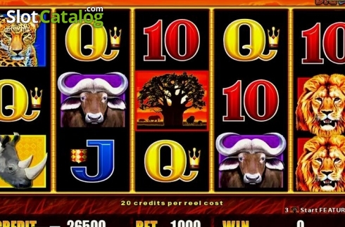 Скрин2. African Big 5 слот