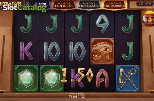 Скрин4. Queen of Egypt Exotic Wilds слот
