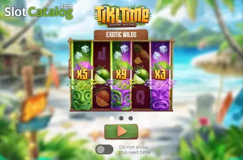 Скрин2. Tiki Time Exotic Wilds слот