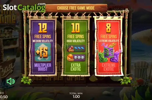Скрин7. Tiki Time Exotic Wilds слот