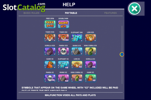 Скрин6. Animal Arcade слот