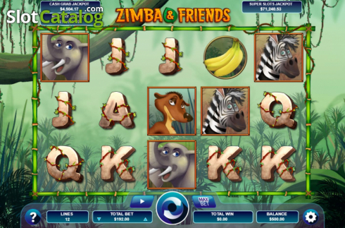 Скрин2. Zimba and Friends слот