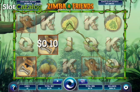 Скрин3. Zimba and Friends слот