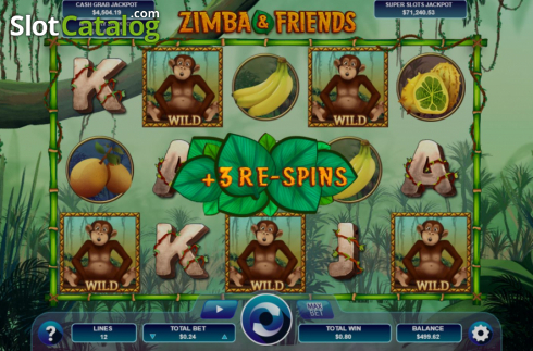 Скрин5. Zimba and Friends слот