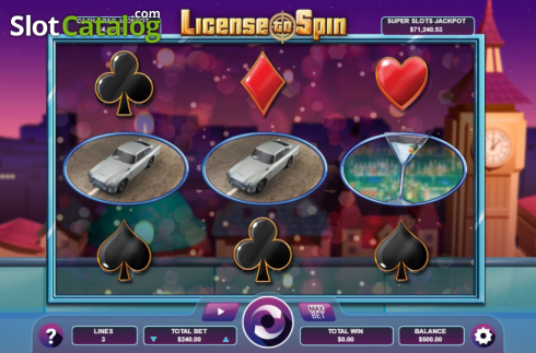 Скрин2. License to Spin слот