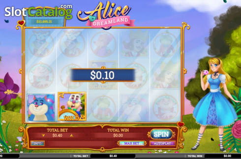 Скрин3. Alice in Dreamland слот