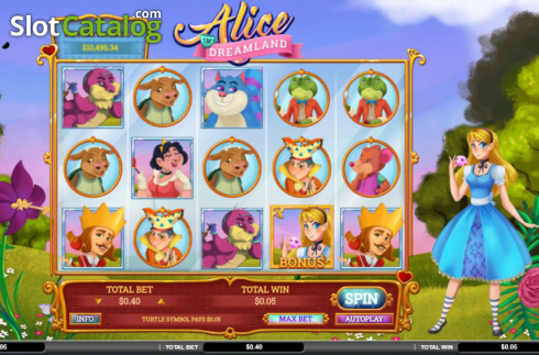 Скрин5. Alice in Dreamland слот