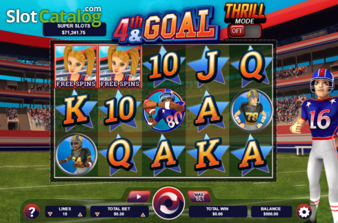 Скрин2. 4th and Goal слот