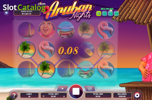 Скрин3. Aruban Nights слот