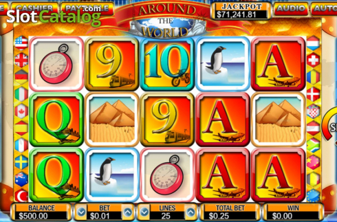 Скрин2. Around the World (Arrows Edge) слот