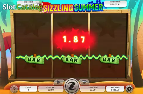 Скрин3. Sizzling Summer слот