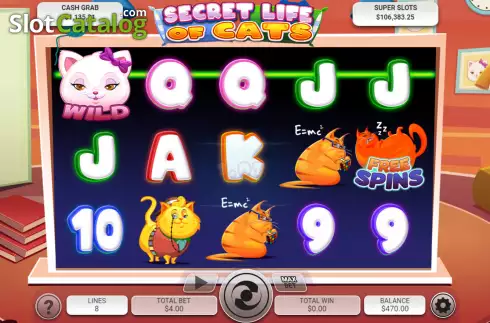 Скрин4. Secret Life of Cats слот