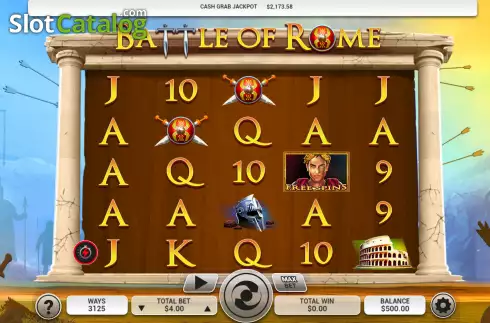 Скрин2. Battle of Rome слот
