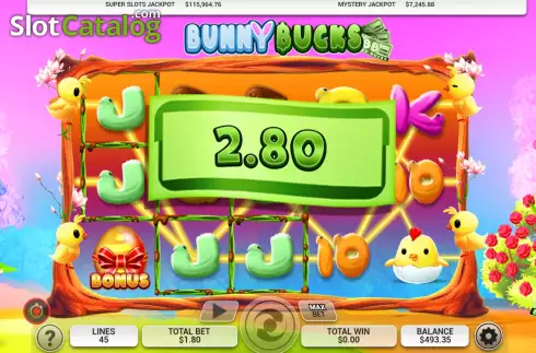 Скрин3. Bunny Bucks слот