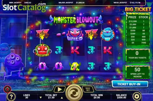 Скрин2. Monster Blowout слот
