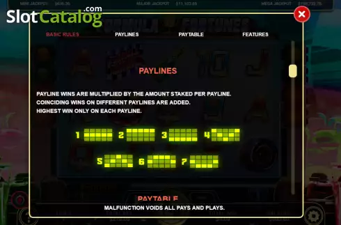 Скрин6. Formula Fortunes слот