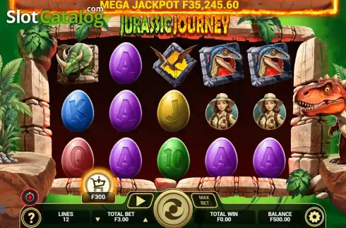 Скрин2. Jurassic Journey слот
