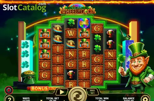 Скрин2. Leprechaun's Wheel of Gold слот