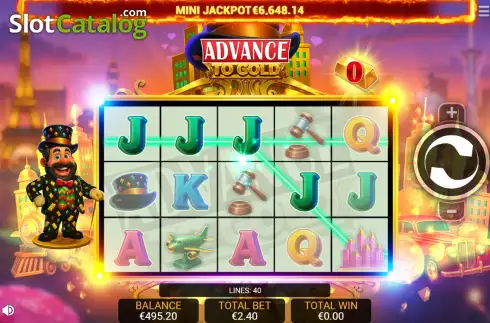 Скрин3. Advance to Gold слот