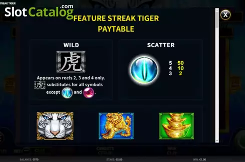 Скрин6. Feature Streak Tiger слот