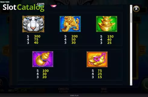 Скрин7. Feature Streak Tiger слот