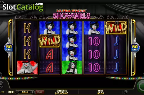 Скрин2. Ultra Stack Showgirls слот