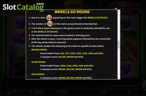 Скрин9. Wheels Go Round Sun Dynasty слот