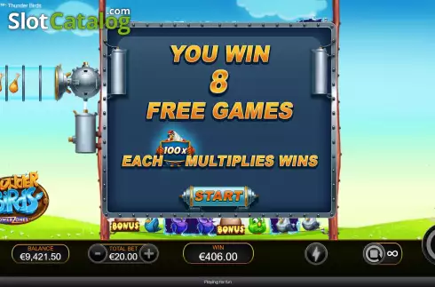 Скрин8. Thunder Birds Power Zones слот