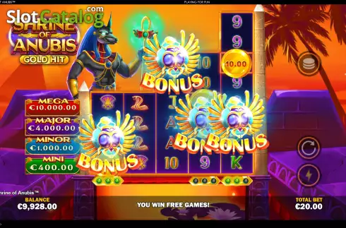 Скрин9. Gold Hit: Shrine Of Anubis слот
