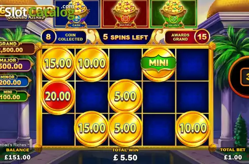 Скрин3. Gold Trio: Sinbad's Riches слот