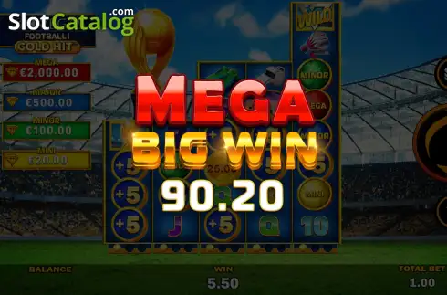 Скрин3. Gold Hit: Football! слот
