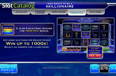 Скрин5. Who Wants to Be a Millionaire (Ash Gaming) слот