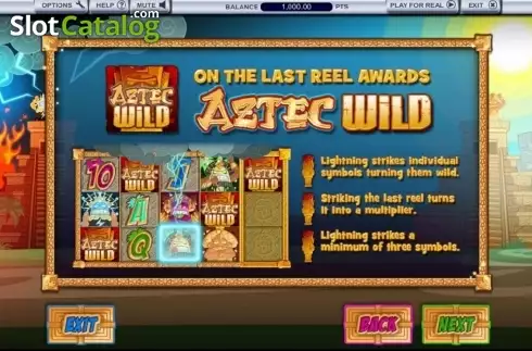 Скрин3. Aztec Gold Fortune of the Gods слот