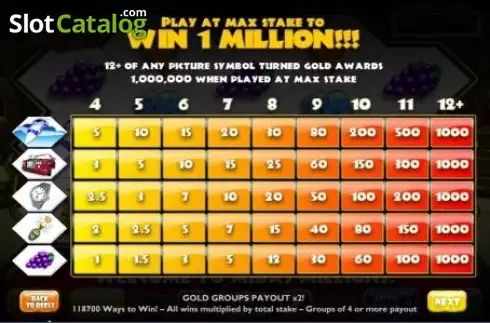 Скрин7. Midas Millions слот