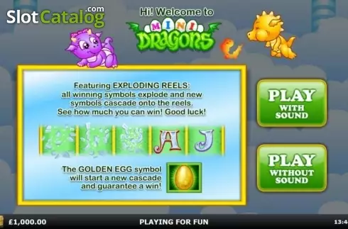 Скрин2. Mini Dragons слот