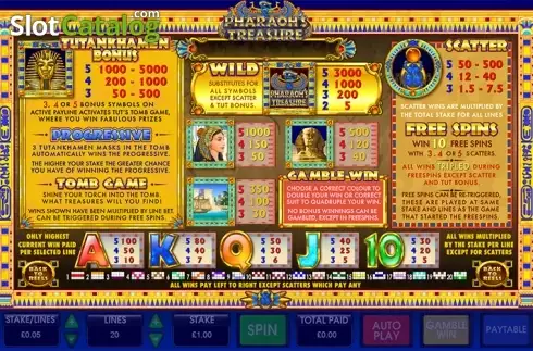 Скрин2. Pharaoh's Treasure (Ash Gaming) слот