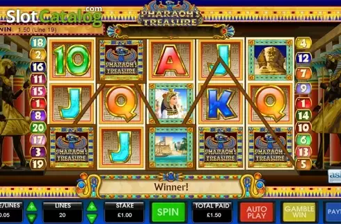 Скрин3. Pharaoh's Treasure (Ash Gaming) слот