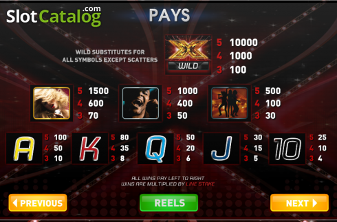 Скрин7. The X Factor Jackpot слот