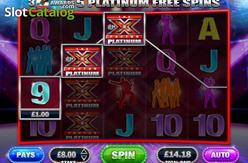 Скрин7. The X Factor Platinum слот