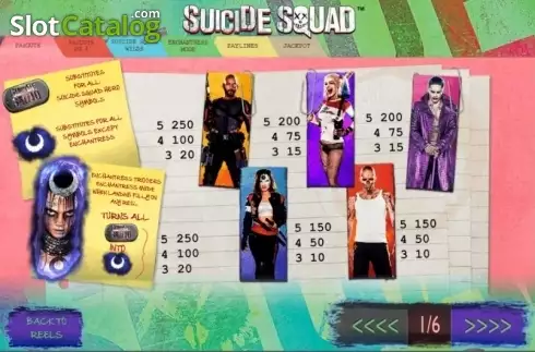 Скрин4. Suicide Squad слот