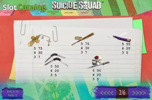 Скрин5. Suicide Squad слот