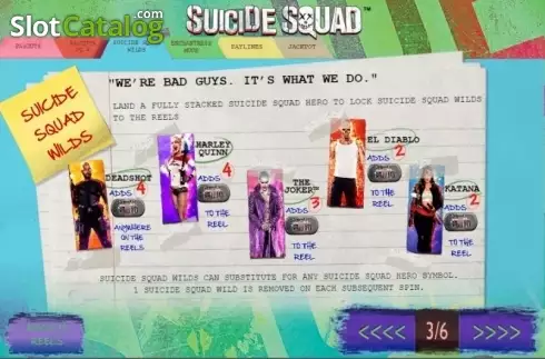 Скрин6. Suicide Squad слот