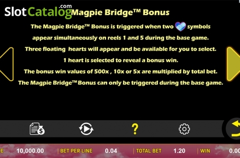 Скрин9. Magpie Bridge (Aspect Gaming) слот