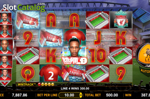 Скрин3. Liverpool Football Club Slots слот