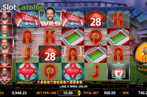 Скрин5. Liverpool Football Club Slots слот