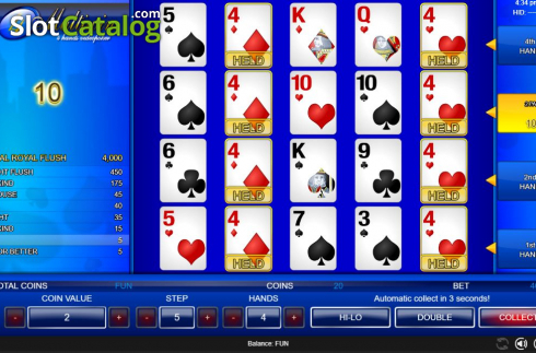 Скрин4. All American 4 Hands слот