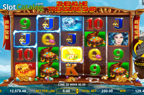 Скрин5. Zheng He Treasure Ship слот