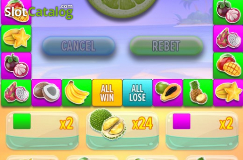 Скрин2. Tropical Fruitsie слот
