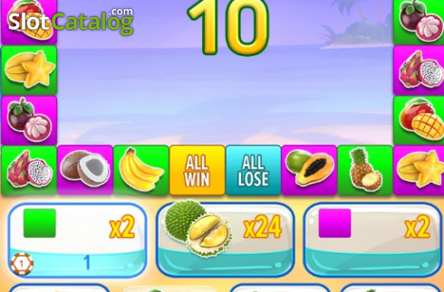 Скрин4. Tropical Fruitsie слот